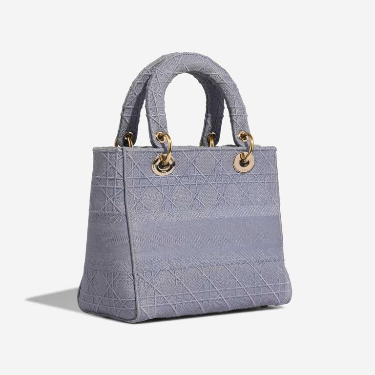 Dior Lady D-Lite Medium Canvas Blue | Sell your designer bag