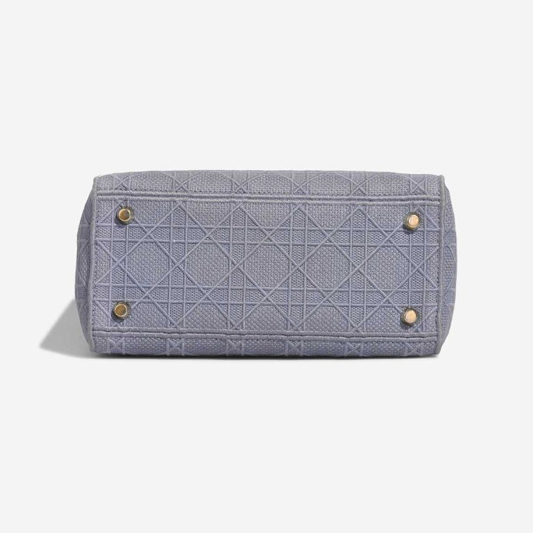 Dior Lady D-Lite Medium Canvas Blue | Sell your designer bag