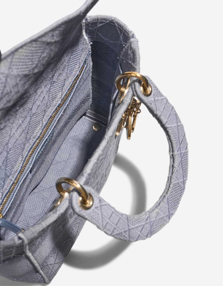 Dior Lady D-Lite Medium Canvas Blue Inside | Sell your designer bag
