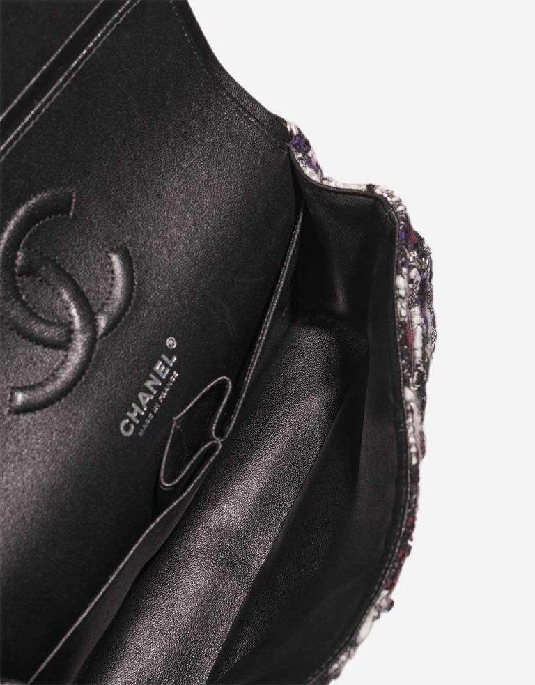 Chanel Timeless Medium Tweed Black / White / Purple Inside | Sell your designer bag