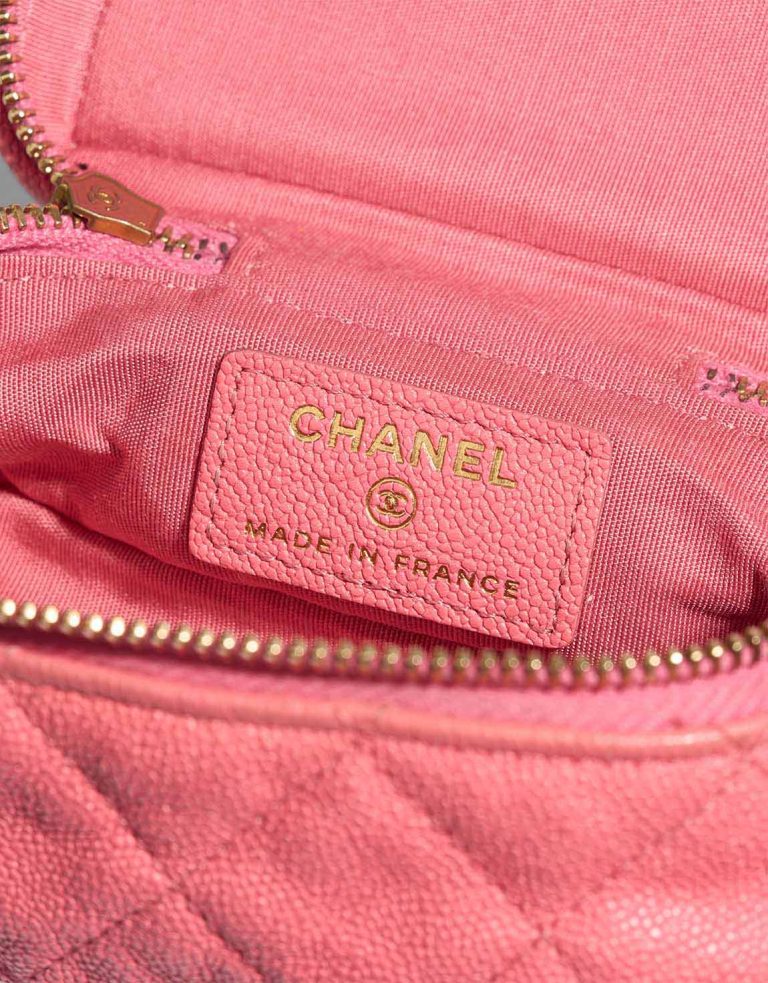 Chanel Vanity Micro Caviar Pink Logo | Sell your designer bag