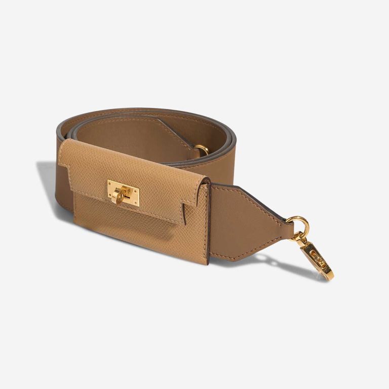Hermès Kelly Pocket Strap Epsom / Swift Alezan / Biscuit Front | Sell your designer bag