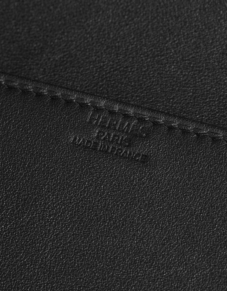 Hermès Birkin Shadow Cut Clutch Swift Black Logo | Sell your designer bag