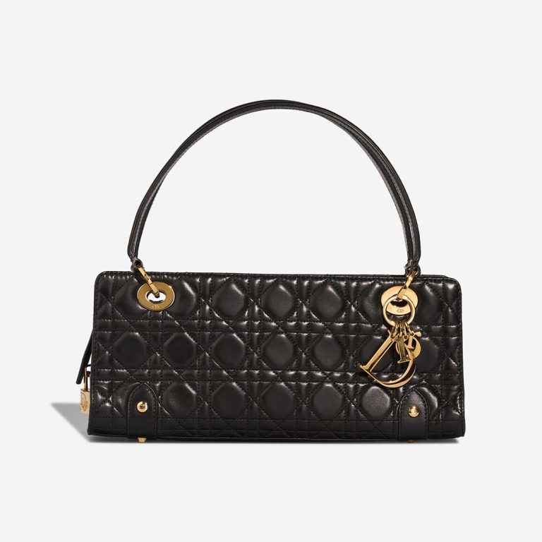 Dior Lady Large Lamb Black Front | Sell your designer bag
