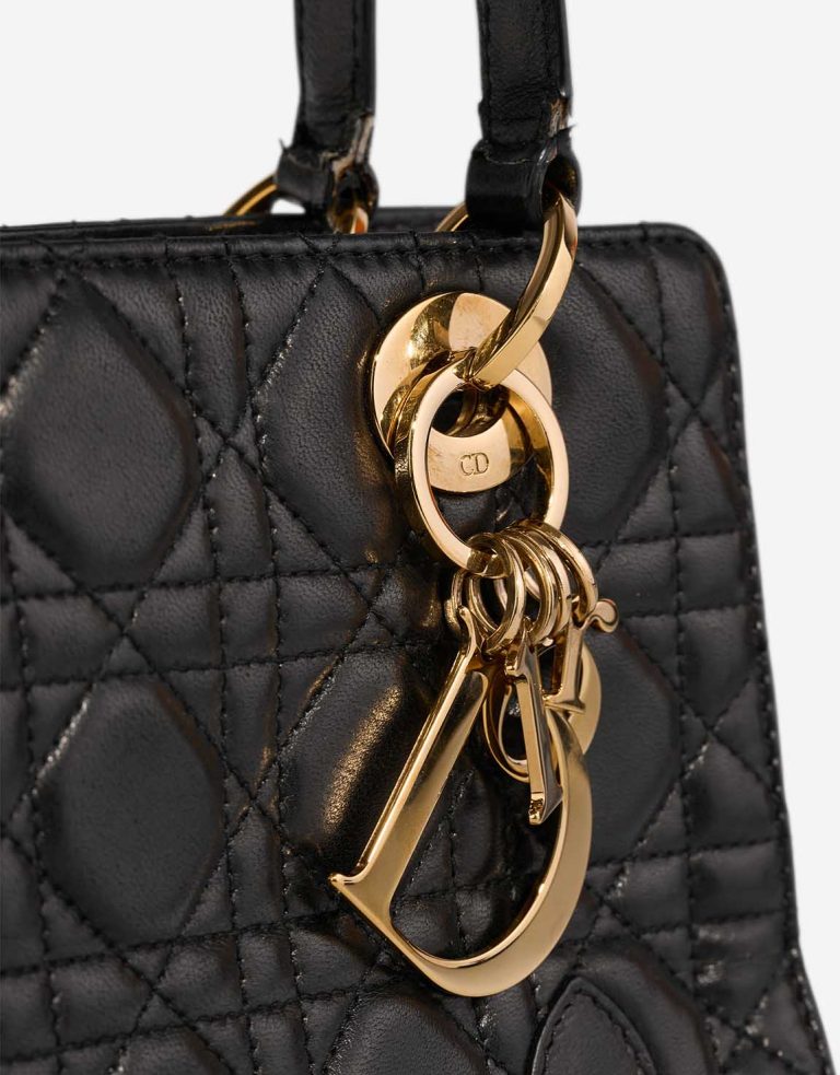 Dior Lady Large Lamb Black Closing System | Sell your designer bag