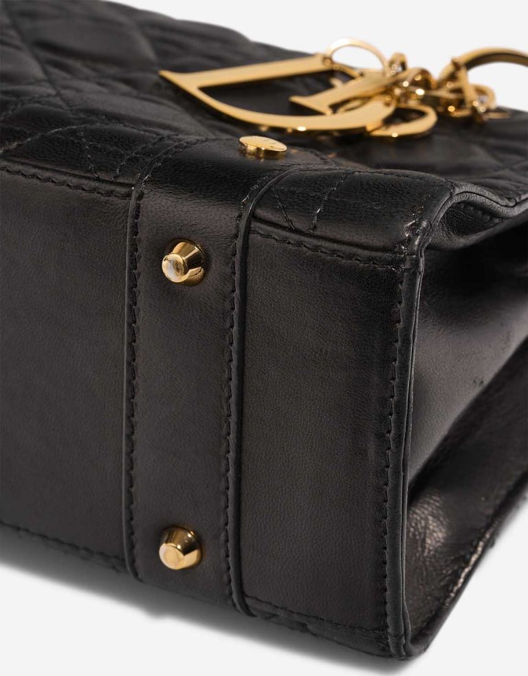 Dior Lady Large Lamb Black Signs of wear | Sell your designer bag