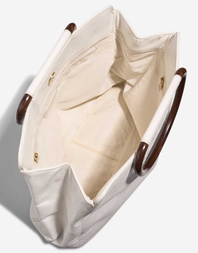Chanel Shopping Tote Caviar White Inside | Sell your designer bag