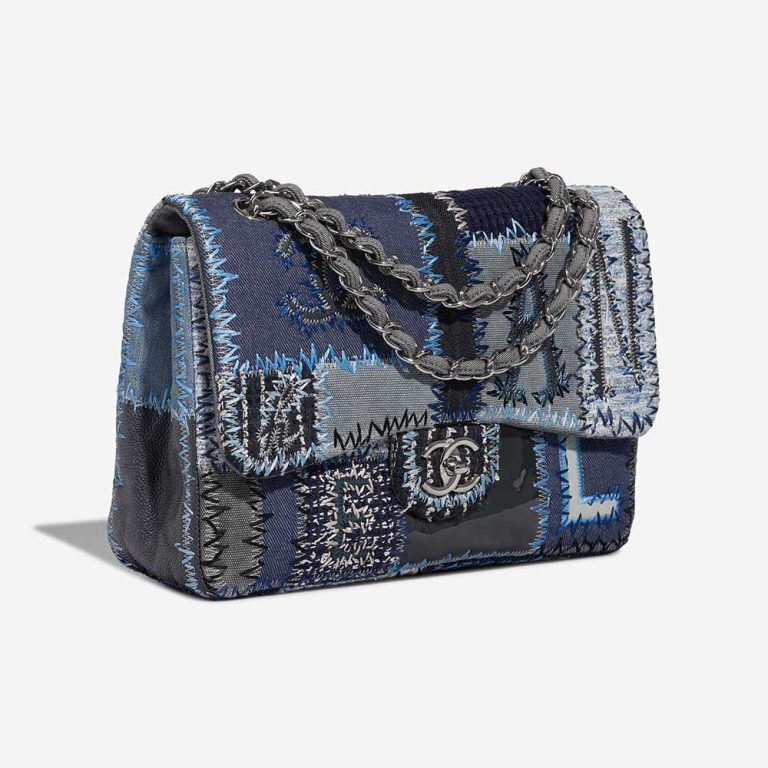 Chanel Timeless Jumbo Fabric / Denim Blue | Sell your designer bag