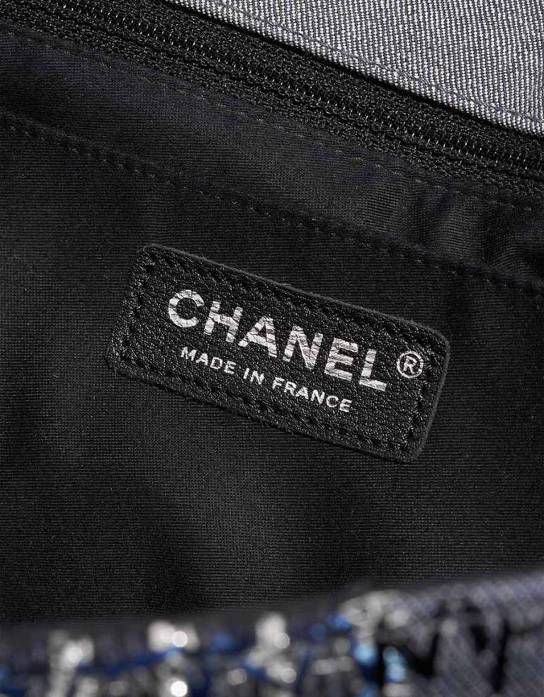 Chanel Timeless Jumbo Fabric / Denim Blue Logo | Sell your designer bag
