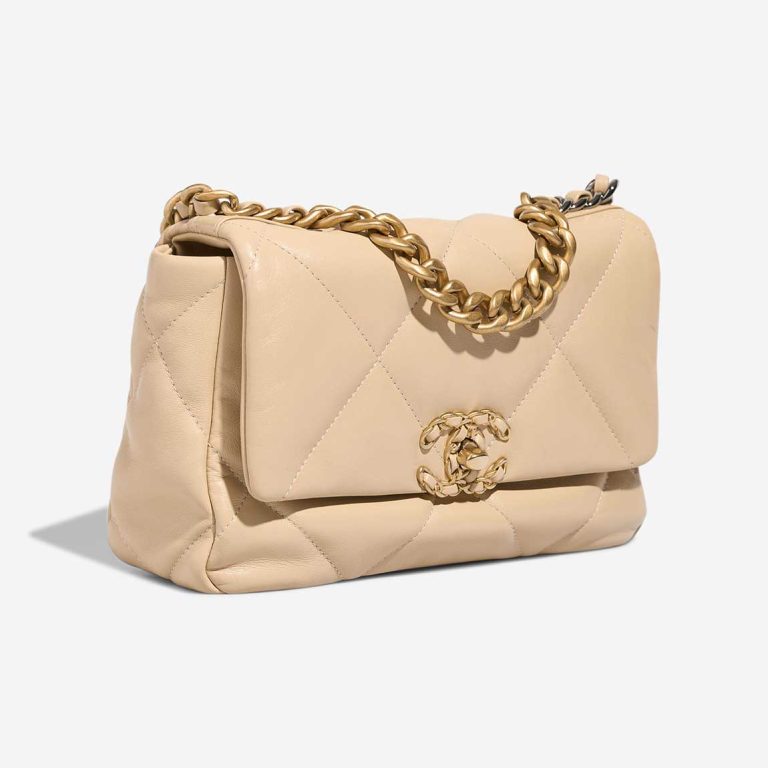 Chanel 19 Flap Bag Calf Beige | Sell your designer bag