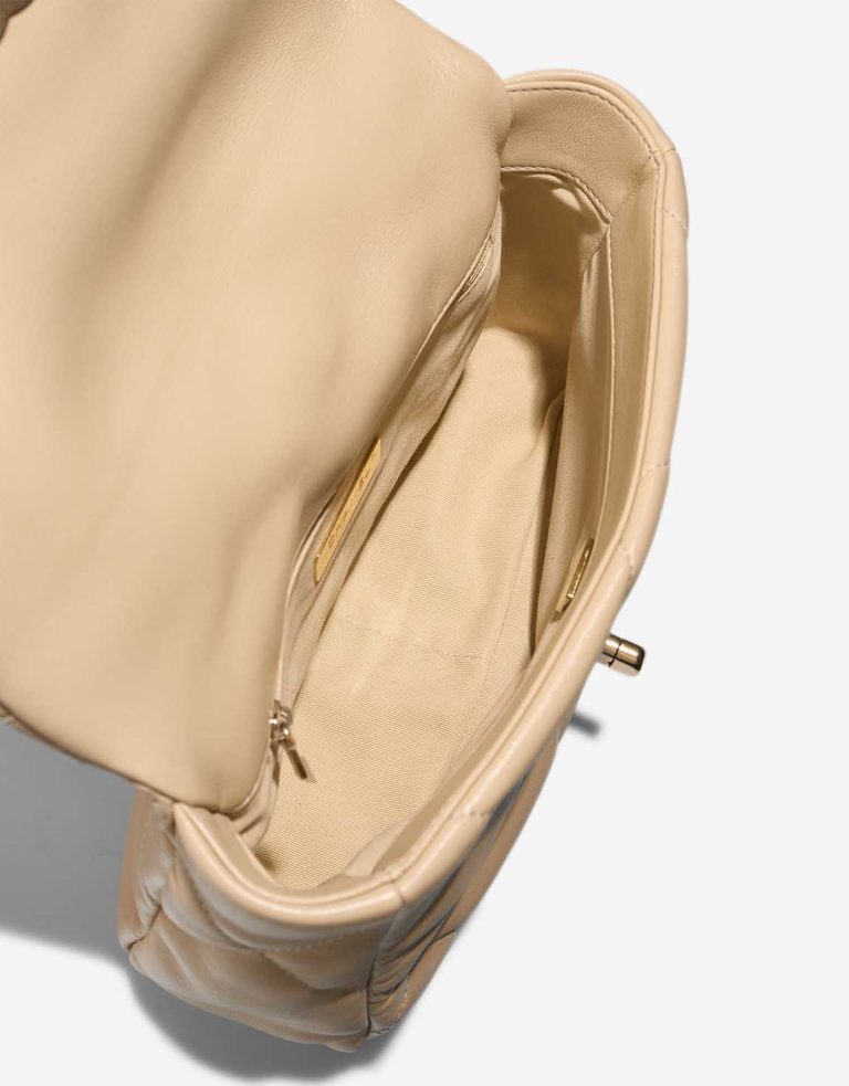 Chanel 19 Flap Bag Calf Beige Inside | Sell your designer bag