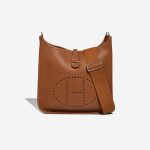 Hermès Evelyne 29 Taurillon Clémence Gold Front | Sell your designer bag