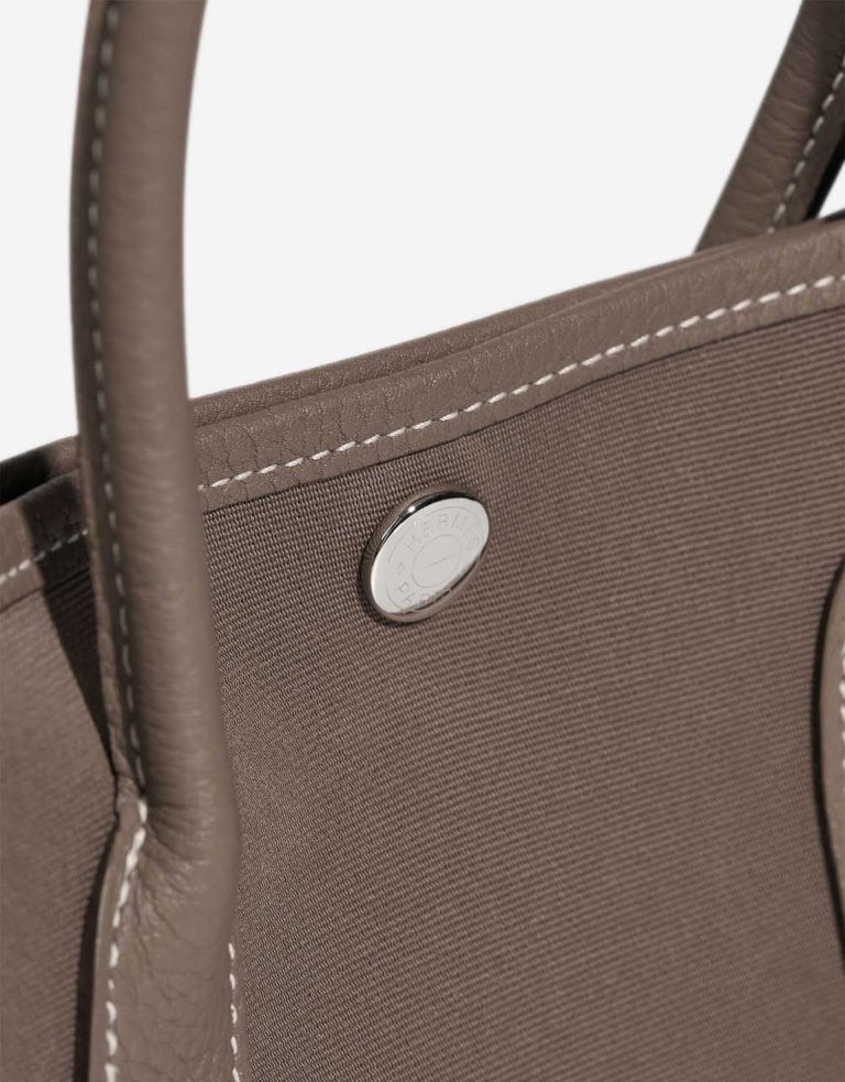 Hermès Garden Party 30 Clémence / Toile Étoupe Closing System | Sell your designer bag