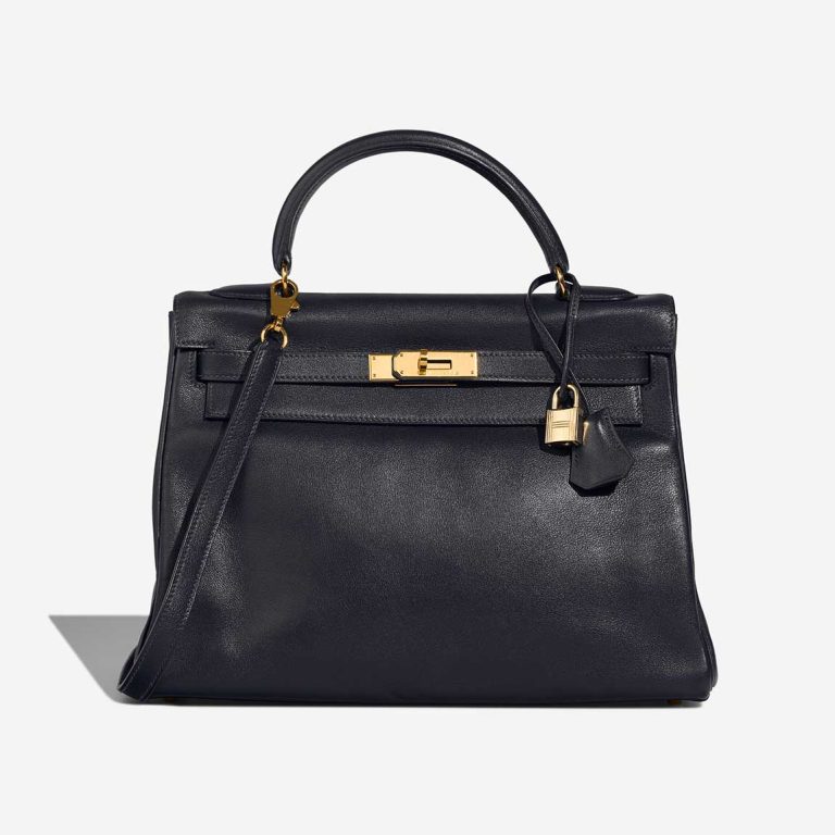 Hermès Kelly 32 Gulliver Bleu Marine Front | Sell your designer bag