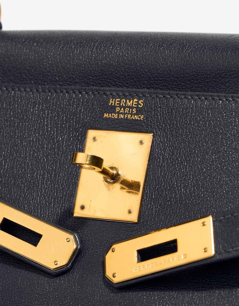 Hermès Kelly 32 Gulliver Bleu Marine Logo | Sell your designer bag