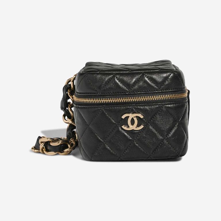 Chanel Vanity Mini Lamb Black Front | Sell your designer bag
