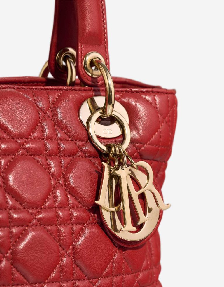Dior Lady Medium Calf Red Closing System | Sell your designer bag