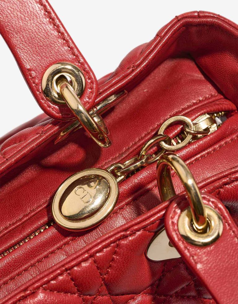 Dior Lady Medium Calf Red Closing System | Sell your designer bag