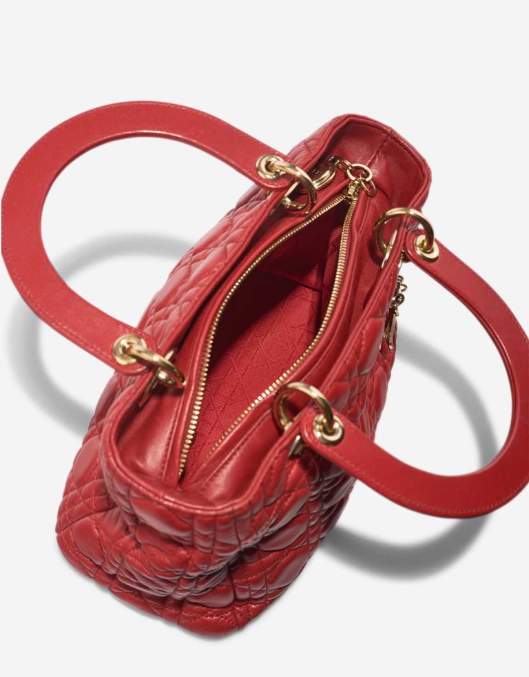 Dior Lady Medium Calf Red Inside | Sell your designer bag