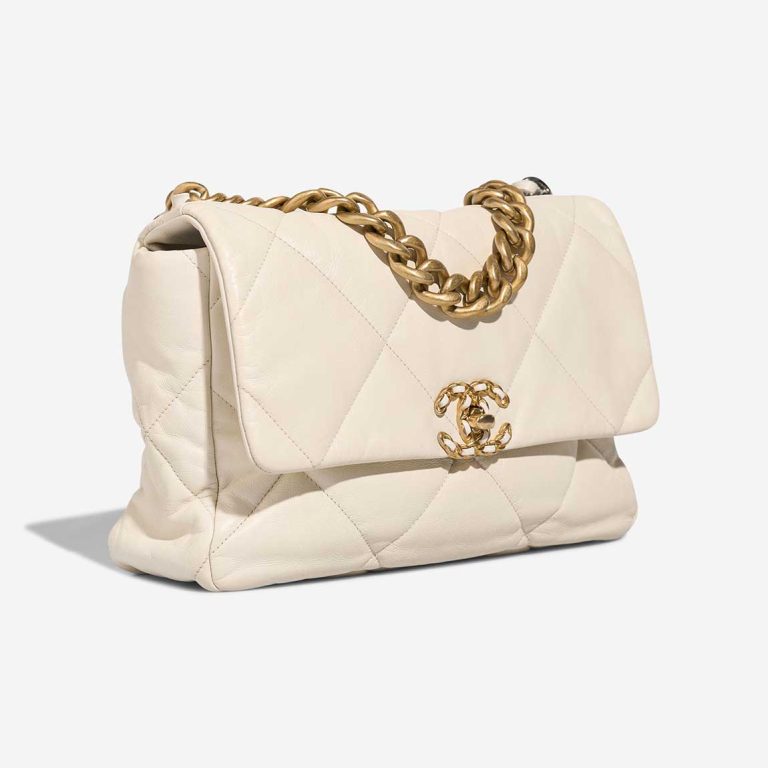 Chanel 19 Large Lamb White | Sell your designer bag