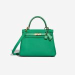 Hermès Kelly 25 Touch Togo / Niloticus Lizard Menthe Front | Sell your designer bag