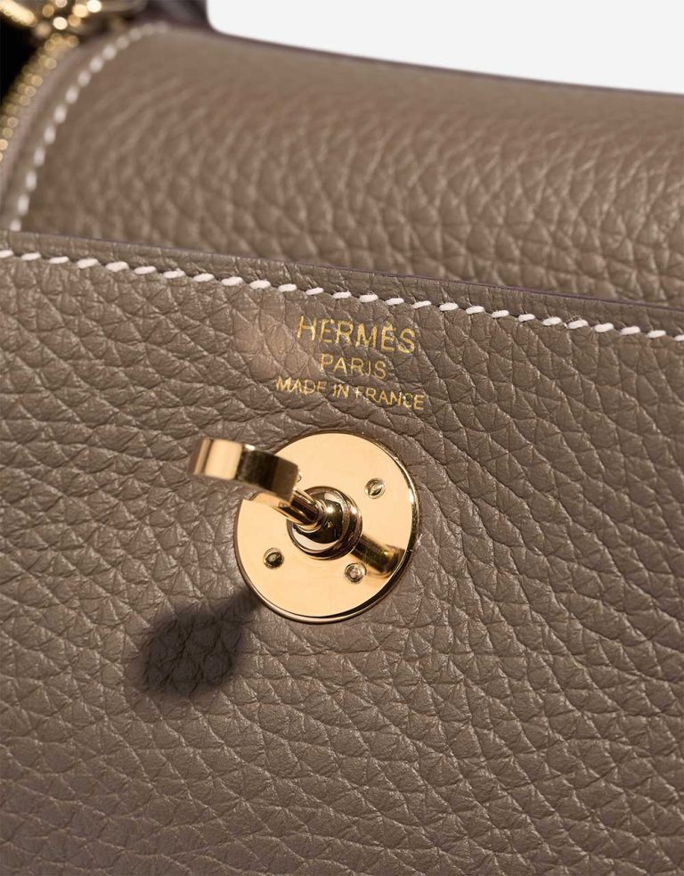 Hermès Lindy Mini Clémence Étoupe Logo | Sell your designer bag
