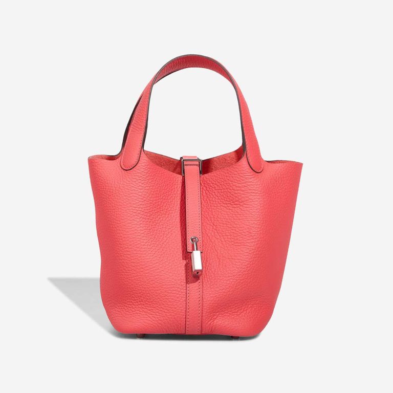 Hermès Picotin 18 Clémence Rose Texas Front | Sell your designer bag