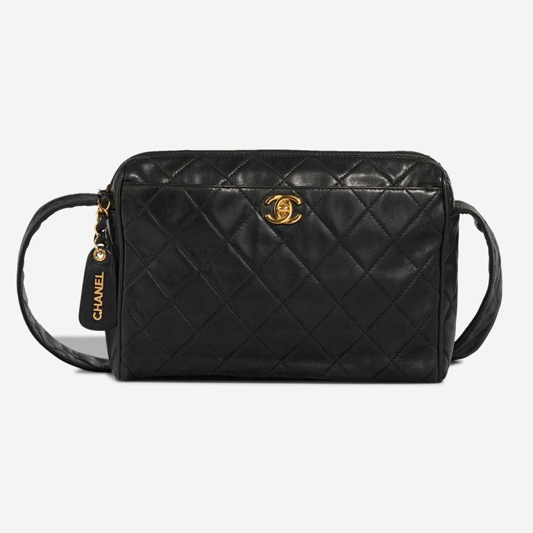 Chanel Camera Bag Lamb Black Front | Sell your designer bag