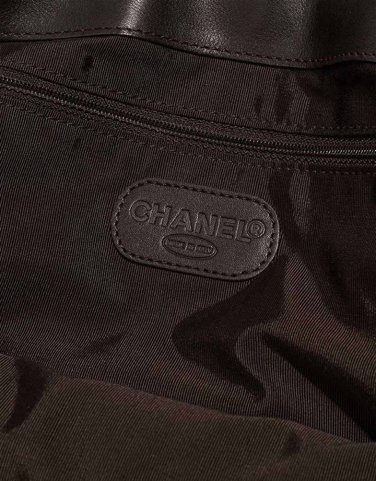 Chanel Shopper Calf Dark Brown Logo | Sell your designer bag