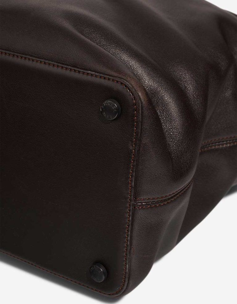 Chanel Shopper Calf Dark Brown Signs of wear | Sell your designer bag