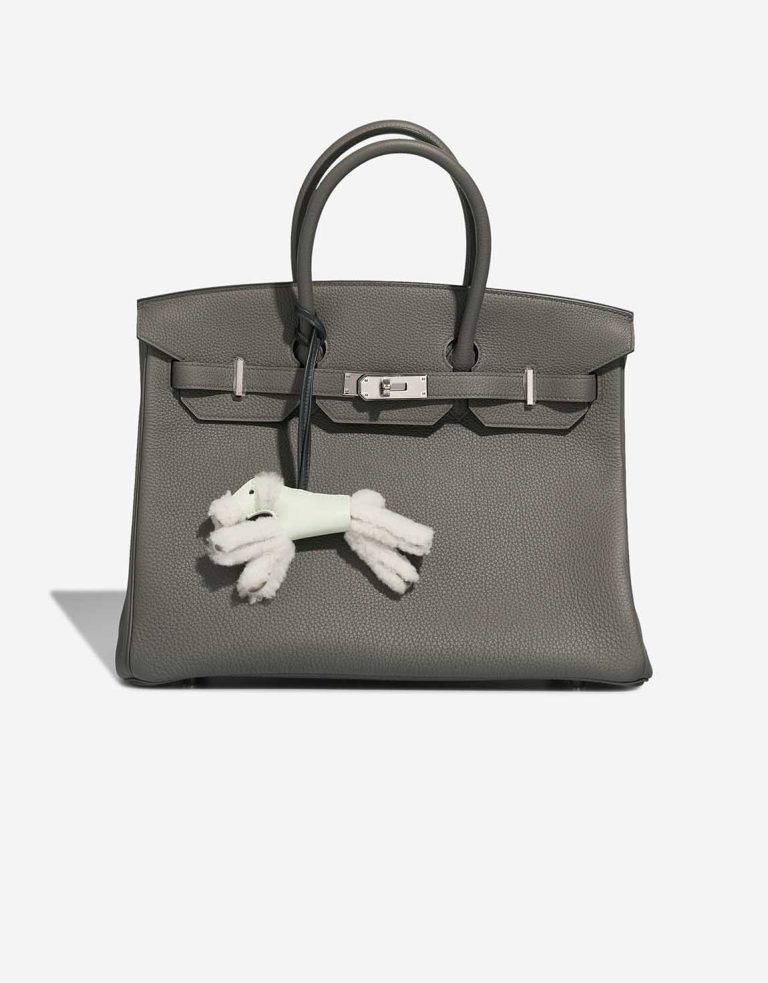 Hermès Budy Merino Wool / Milo Lamb Vert Fizz Closing System | Sell your designer bag