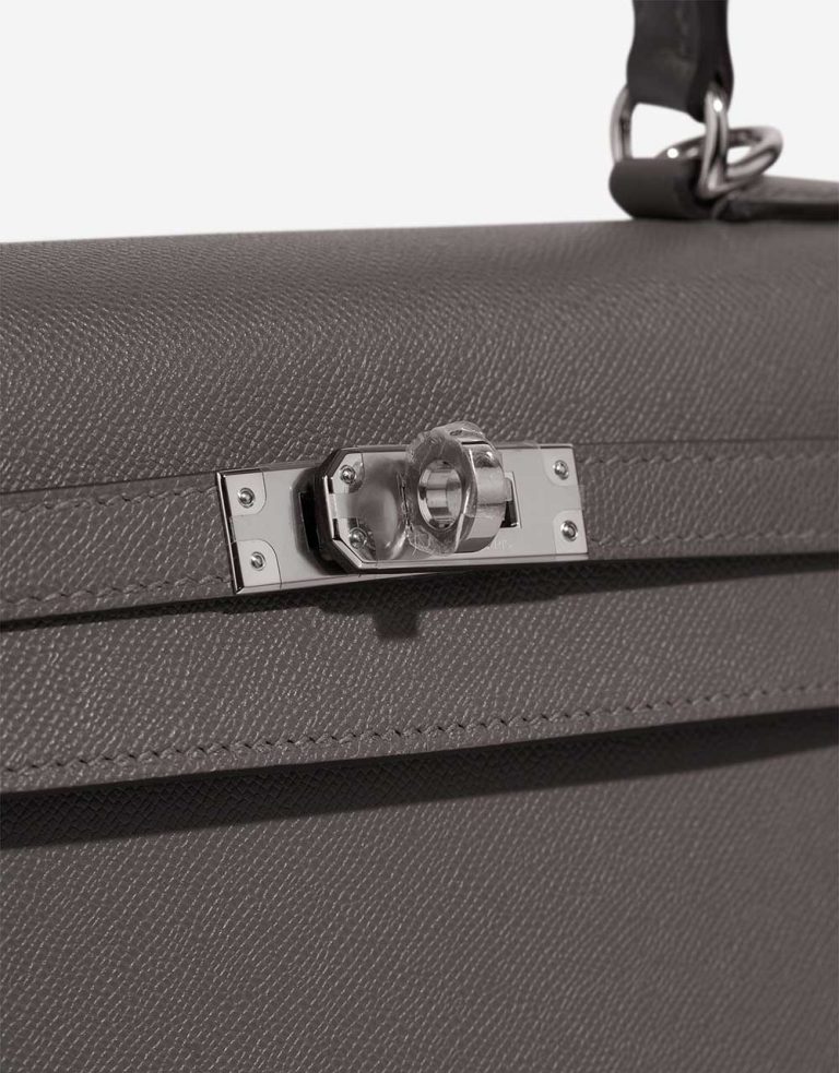 Hermès Kelly 25 Veau Madame Gris Meyer Closing System | Sell your designer bag