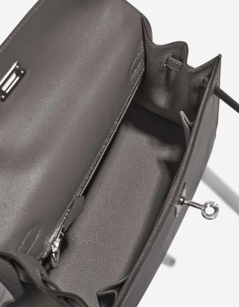 Hermès Kelly 25 Veau Madame Gris Meyer Inside | Sell your designer bag
