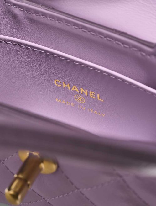 Chanel Kelly Micro Crinkled Calf Violet Logo | Sell your designer bag