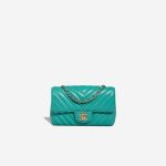 Chanel Timeless Mini Rectangular Lamb Turquoise Front | Sell your designer bag