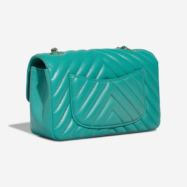 Chanel Timeless Mini Rectangular Lamb Turquoise | Sell your designer bag
