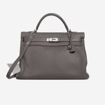 Hermès Kelly 40 Clémence Étain Front | Sell your designer bag