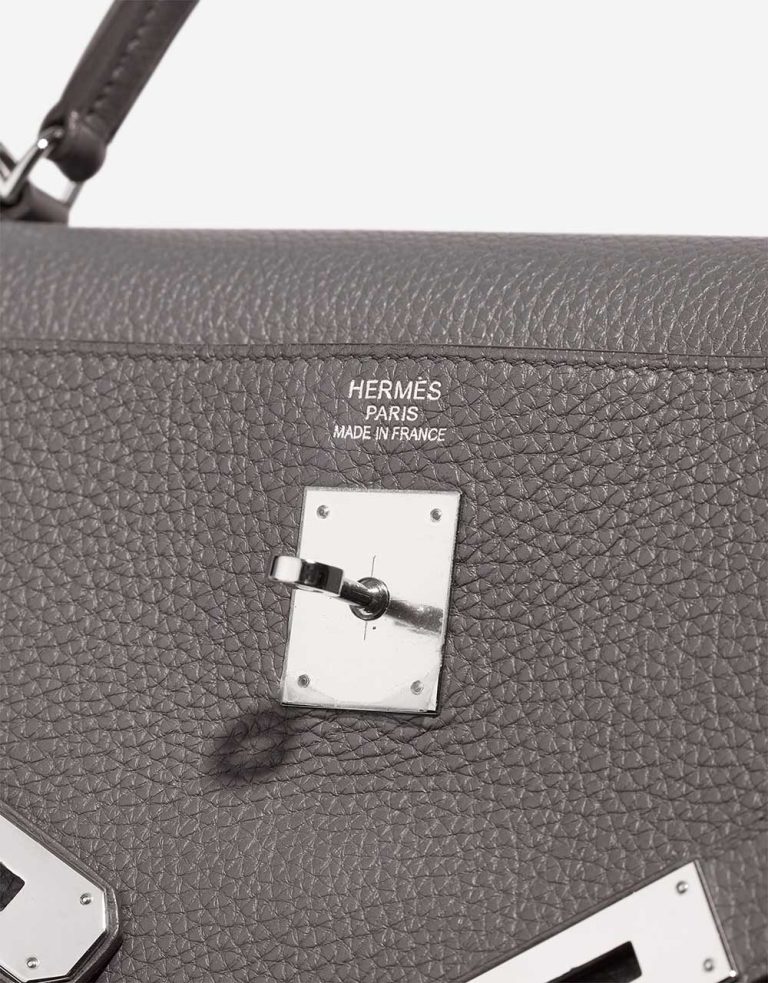 Hermès Kelly 40 Clémence Étain Logo | Sell your designer bag