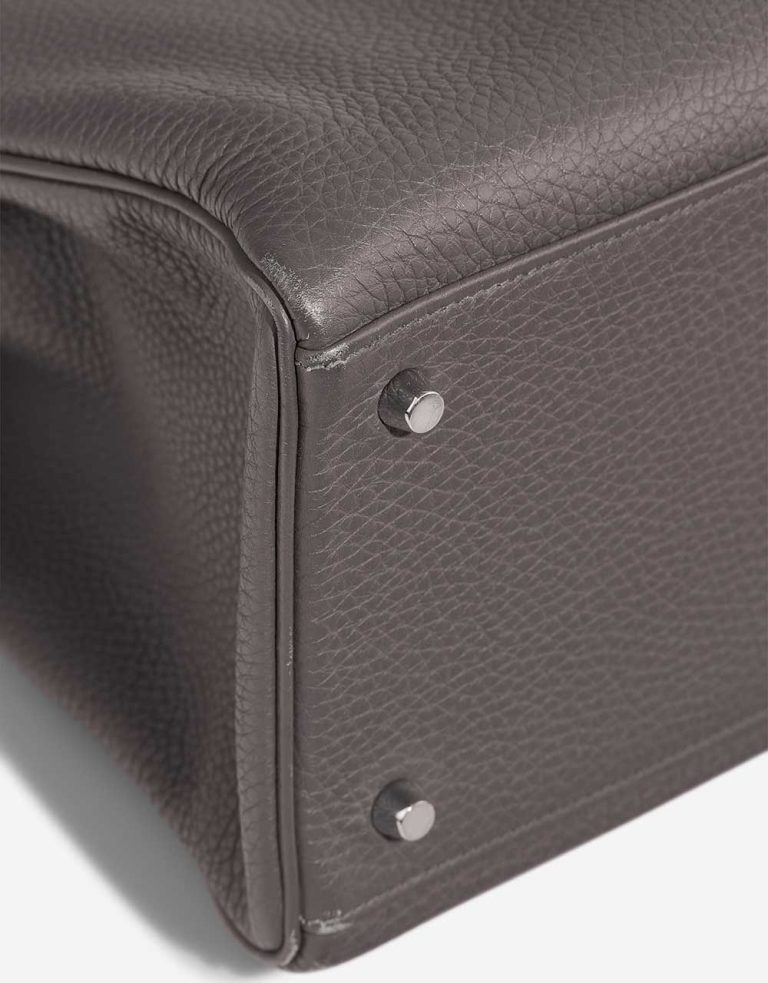 Hermès Kelly 40 Clémence Étain Signs of wear | Sell your designer bag