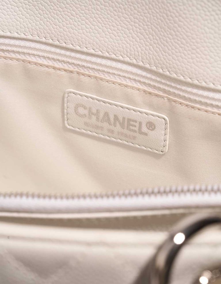 Chanel Shopping Tote GST Caviar White Logo | Sell your designer bag