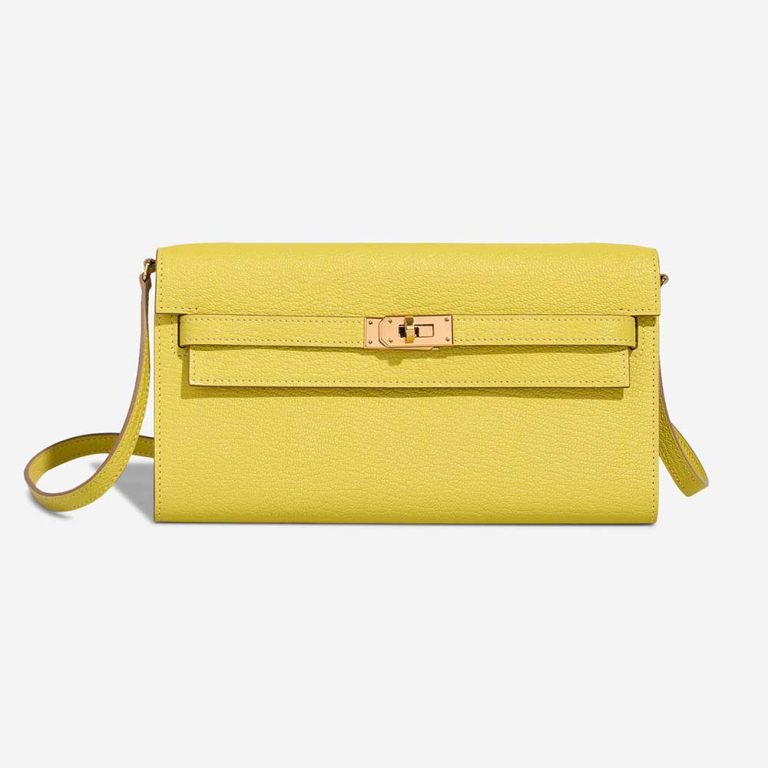 Hermès Kelly To Go Chèvre Lime Front | Sell your designer bag