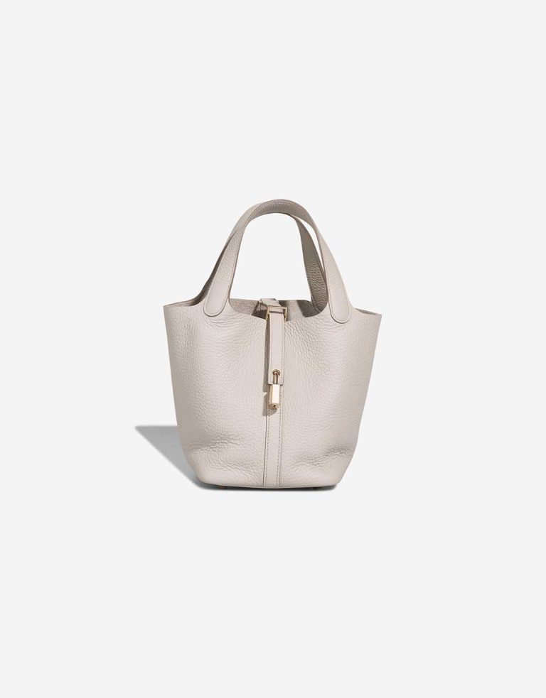 Hermès Picotin 18 Taurillon Clémence Béton Front | Sell your designer bag
