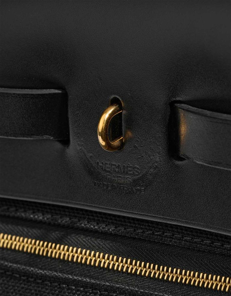 Hermès Herbag 31 Toile Militaire / Vache Hunter Black Logo | Sell your designer bag