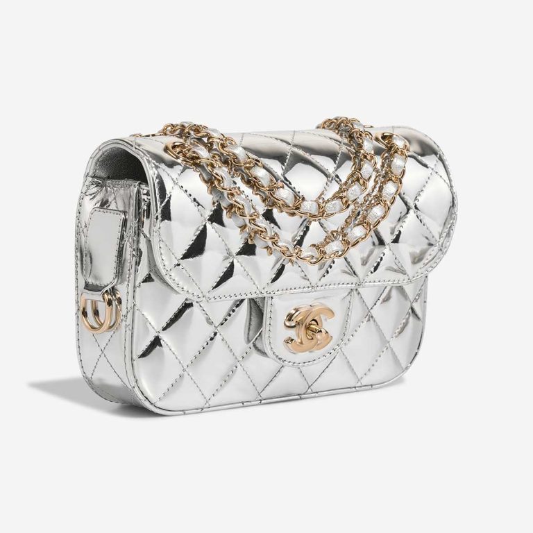 Chanel Timeless Small Patent Silver | Sell your designer bag