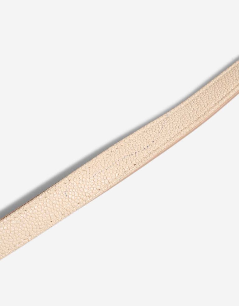 Chanel Flap Bag Caviar Cream Signs of wear | Sell your designer bag