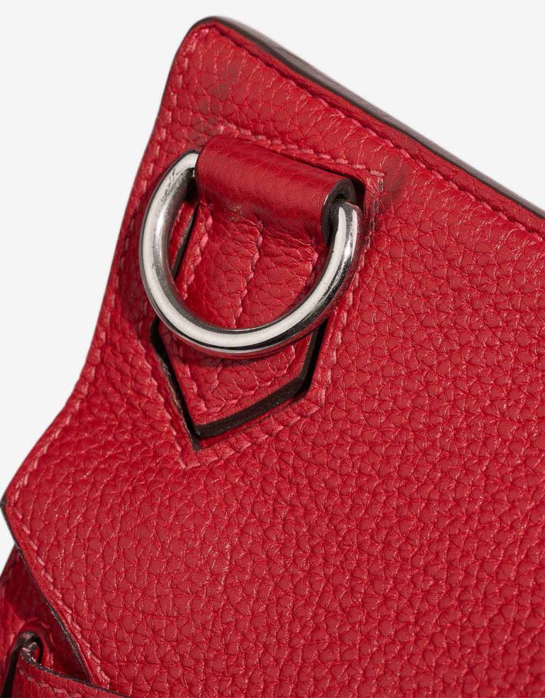 Hermès Jypsière 34 Taurillon Clémence Rouge Vif Signs of wear | Sell your designer bag