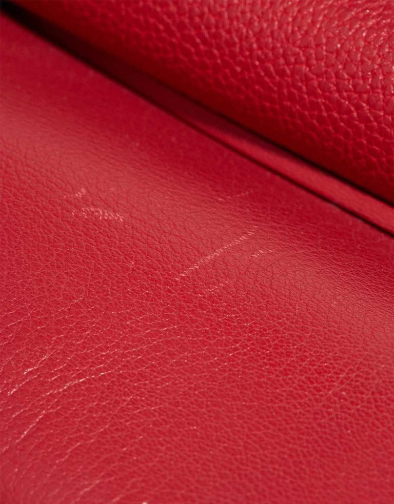 Hermès Jypsière 34 Taurillon Clémence Rouge Vif Signs of wear | Sell your designer bag