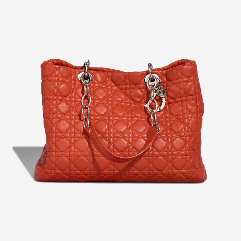 Dior Shopper Large Lamb Red Front | Sell your designer bag