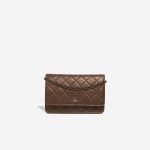 Chanel Timeless Wallet On Chain Lamb Bronze Front | Sell your designer bag