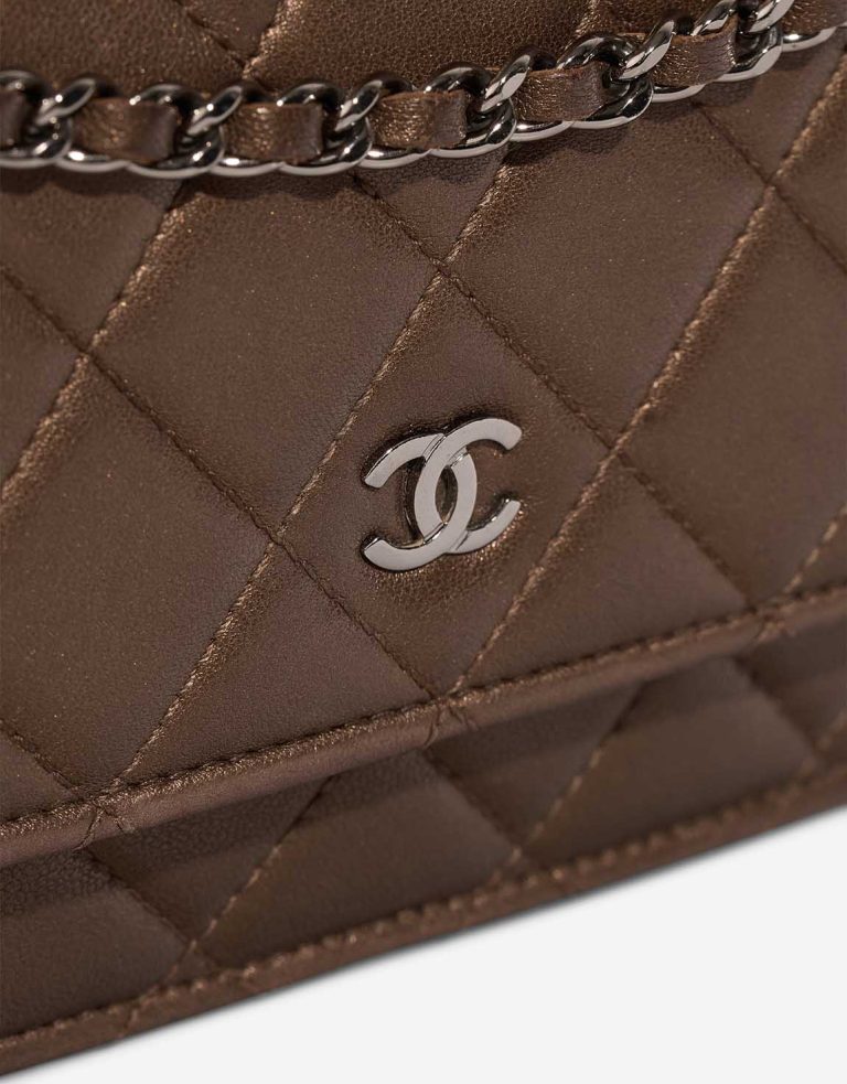 Chanel Timeless Wallet On Chain Lamb Bronze Closing System | Sell your designer bag